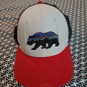 Patagonia Adjustable Snap Back Mesh Bear Adult Hat / Cap